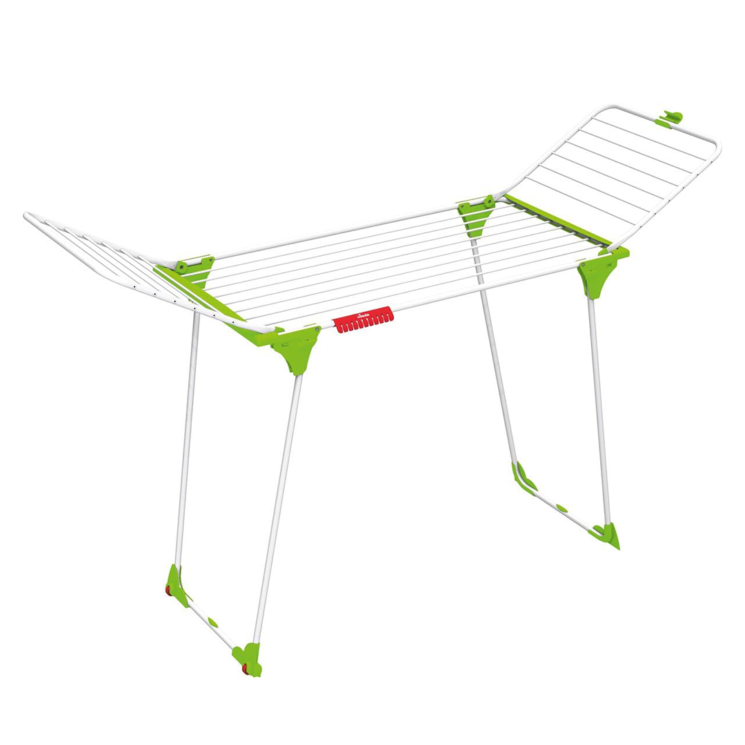 Moonval Foldable Clothes Drying Rack, Indoor Laundry Airer with Extendable Wings & 20m Drying Space