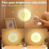 Moonval Wireless LED Night Lights, 3-Pack Ultra-Bright Stick-On Lights with Remote Control