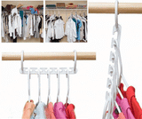 Moonval Hanger Organizer, Space-Saving Closet Storage Rack Holds up to 100 Clothes Hangers