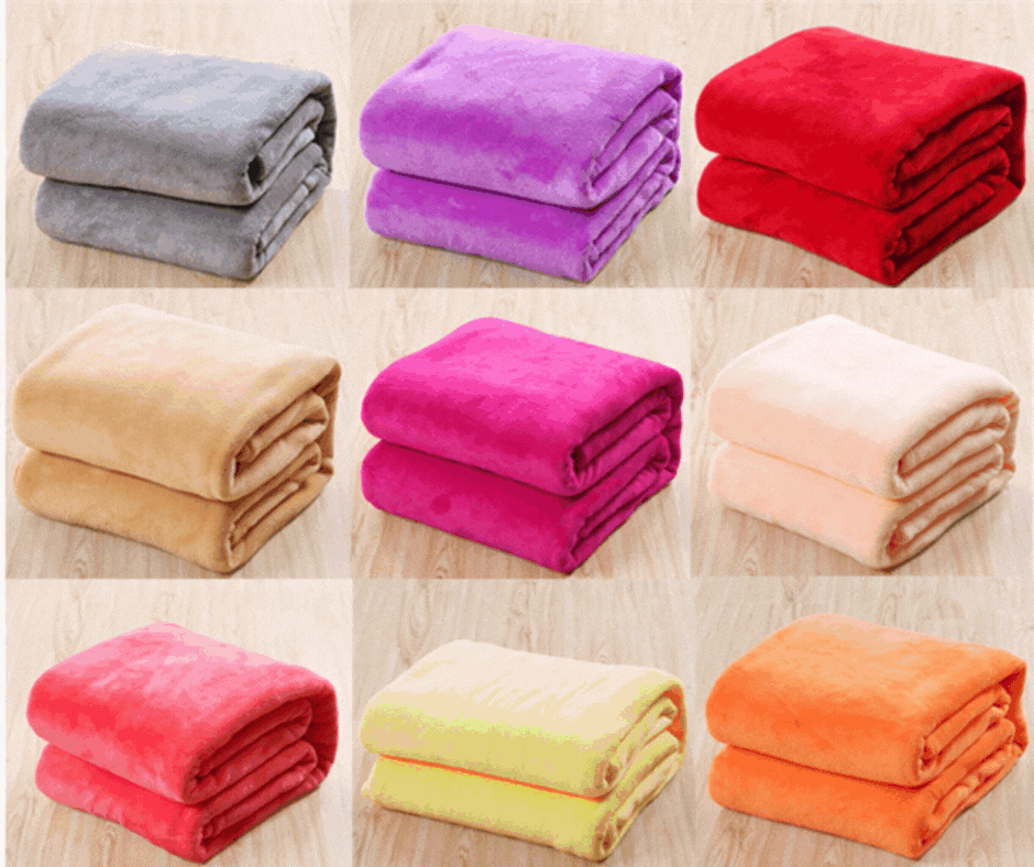 Moonval Cocolino Blanket Set, 2-Pack Ultra Soft Plush Fleece Throw for Bed & Sofa