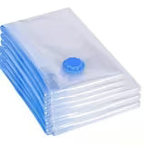 Moonval Extra Large Vacuum Storage Bags, Reusable Zip Lock Compression Bags for Clothes & Bedding