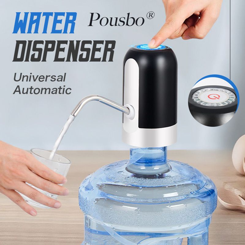 Moonval Automatic Water Dispenser, USB Rechargeable Electric Water Bottle Pump for Universal Gallon Bottles