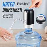 Moonval Automatic Water Dispenser, USB Rechargeable Electric Water Bottle Pump for Universal Gallon Bottles