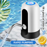 Moonval Automatic Water Dispenser, USB Rechargeable Electric Water Bottle Pump for Universal Gallon Bottles