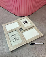 Moonval Collage Photo Frame with Dry Erase Board, 4-Photo Display & Reusable Marker