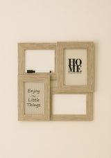 Moonval Collage Photo Frame with Dry Erase Board, 4-Photo Display & Reusable Marker