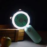 Moonval Portable Handheld Fan, USB Rechargeable Mini Personal Cooling Fan with Adjustable Speeds