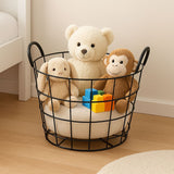 Moonval Metal Storage Basket, Wire Organizer Bin with Handles for Toys, Towels & Laundry