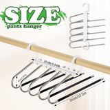 Moonval Foldable Clothes Hanger, 5-in-1 Multi-Layer Steel Space-Saving Wardrobe Organizer