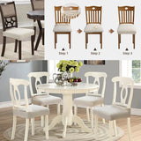 Moonval Stretch Chair Seat Covers, Waterproof Elastic Dining Chair Protector, Anti-Slip