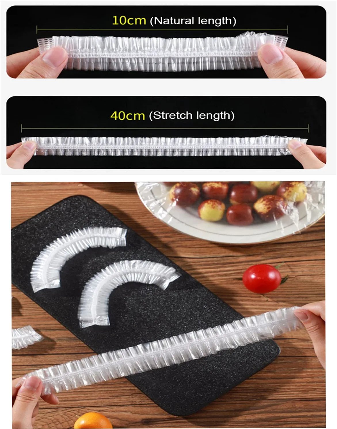 Moonval Reusable Food Freshness Bags, Elastic Bowl Covers for Fruit & Food Storage