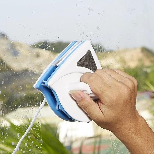 Moonval Magnetic Window Cleaner, Double-Sided Glass Cleaning Tool for Single & Double Glazed Windows
