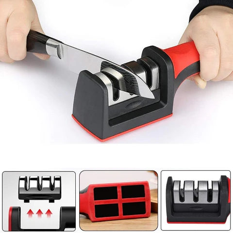 Moonval Knife Sharpener, Professional Multi-Stage Kitchen Knife Sharpening Tool for Home & Chef Use