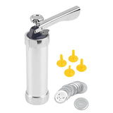 Moonval Stainless Steel Cookie Press Set, Biscuit & Pastry Maker with 20+ Decorating Discs
