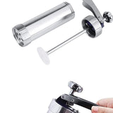 Moonval Stainless Steel Cookie Press Set, Biscuit & Pastry Maker with 20+ Decorating Discs