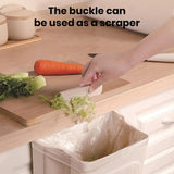Moonval Collapsible Hanging Trash Can, Foldable Kitchen Cabinet Waste Bin for Food Scraps & Recycling