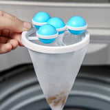 Moonval Floating Hair Catcher, Reusable Mesh Drain Filter for Washers, Sinks & Bathtubs