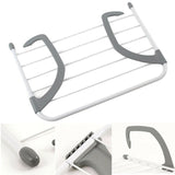 Moonval Radiator Drying Rack Set of 2, Foldable Balcony & Heater Clothes Drying Rack