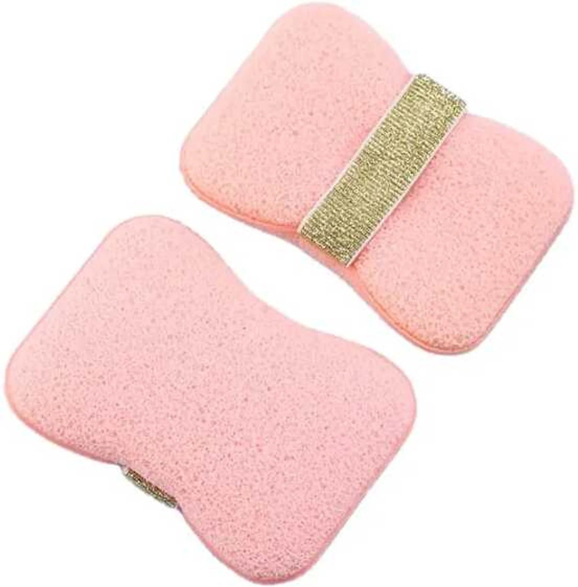 Moonval Bath Sponge Loofah, Dual-Sided Exfoliating Body Scrubber with Soap Pocket & Hand Strap