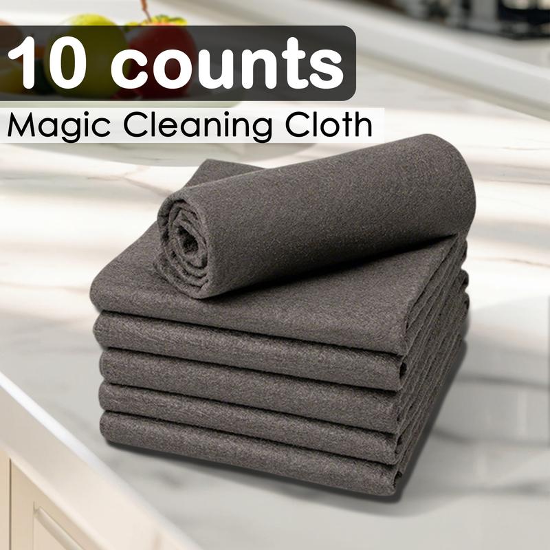 Moonval Magic Cleaning Cloths, 10-Pack Reusable Thickened Streak-Free Cleaning Wipes