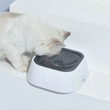 Moonval No-Spill Pet Water Bowl, Splash-Proof Dog & Cat Drinking Bowl with Floating Disk