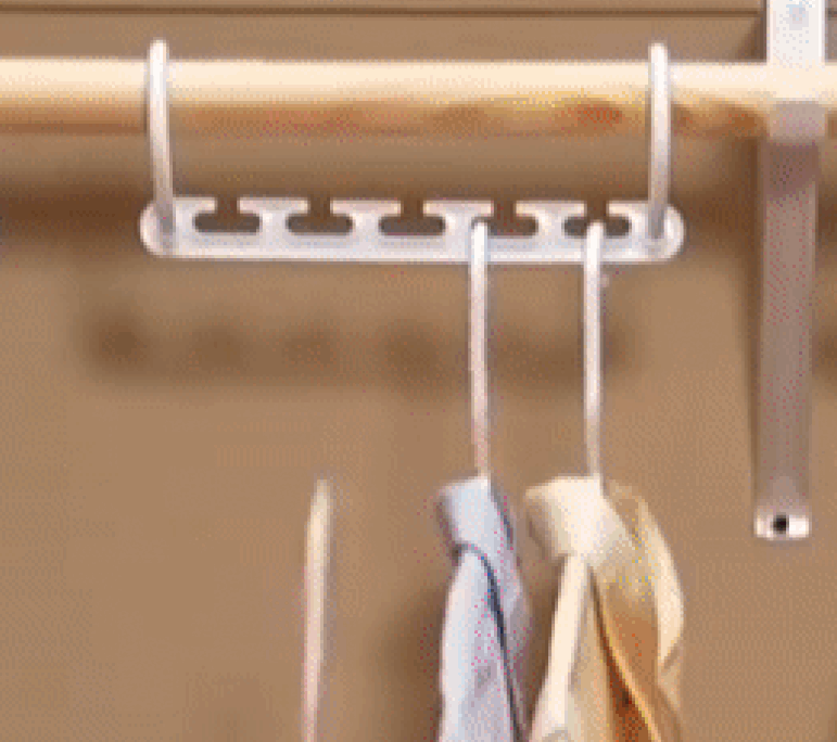 Moonval Hanger Organizer, Space-Saving Closet Storage Rack Holds up to 100 Clothes Hangers