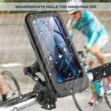 Moonval Waterproof Bike Phone Holder, Touchscreen Bicycle & Motorcycle Handlebar Mount