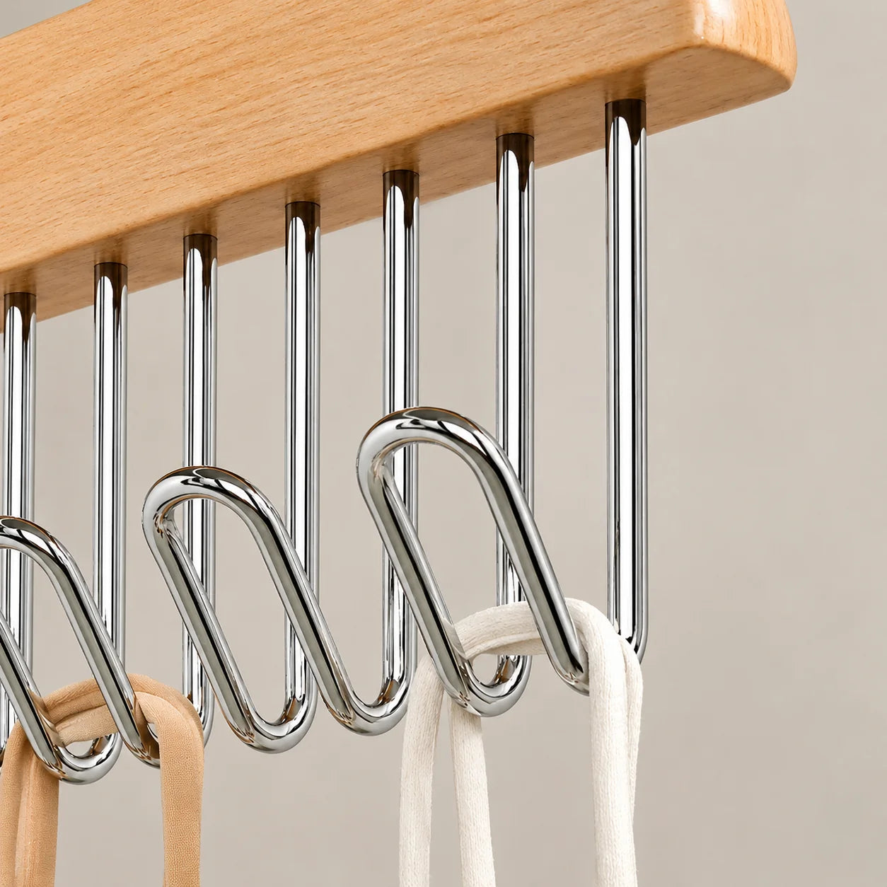 Moonval 8-Hook Clothes Hanger, Space-Saving Multi-Hook Closet Organizer for Shirts & Jackets