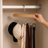 Moonval 8-Hook Clothes Hanger, Space-Saving Multi-Hook Closet Organizer for Shirts & Jackets