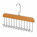 Moonval 8-Hook Clothes Hanger, Space-Saving Multi-Hook Closet Organizer for Shirts & Jackets