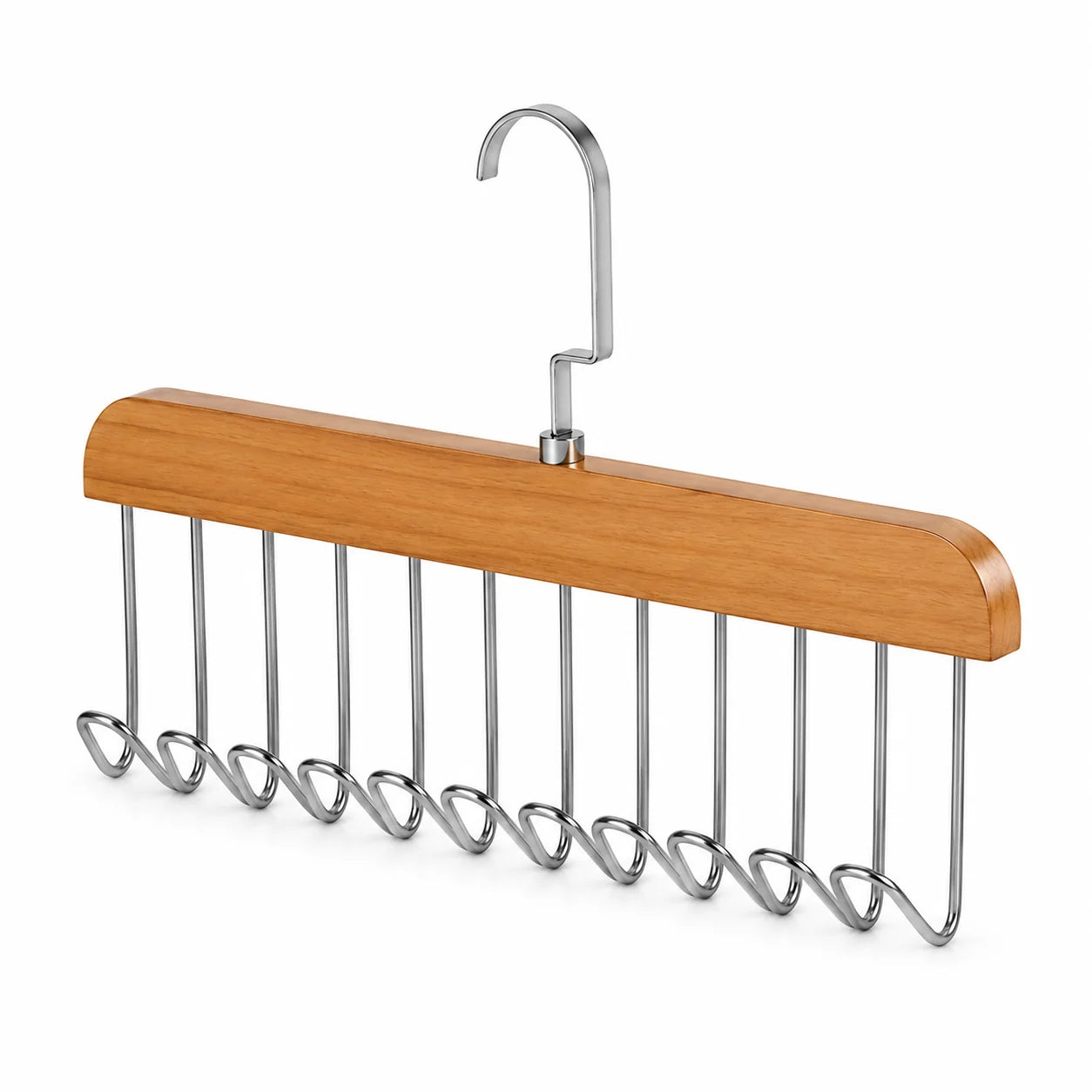 Moonval 8-Hook Clothes Hanger, Space-Saving Multi-Hook Closet Organizer for Shirts & Jackets