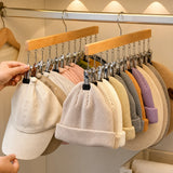 Moonval Adjustable Pants Hangers, Multi-Clip Closet Organizer for Pants, Skirts & Hats