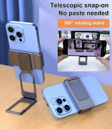Moonval Portable Phone Stand, 360° Rotating Metal Desktop Holder for Smartphones & Tablets
