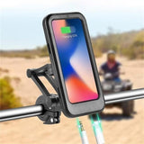 Moonval Waterproof Bike Phone Holder, Touchscreen Bicycle & Motorcycle Handlebar Mount