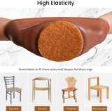 Moonval Furniture Leg Caps, Silicone Anti-Scratch Floor Protectors for Chairs, 4-Pack