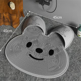 Moonval Rabbit Bath Mat, Soft Absorbent Non-Slip Bathroom Rug for Kids, Shower & Bathtub