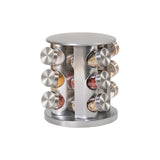 Moonval Rotating Spice Rack Set, 12-Jar Revolving Seasoning Organizer for Kitchen Countertops