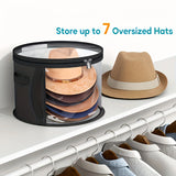 Moonval Hat Organizer, Wall-Mounted & Over-the-Door Cap Storage Rack for Baseball Caps