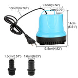 Moonval Submersible Aquarium Water Pump, Quiet Adjustable Pump for Fish Tanks, Fountains & Ponds