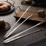 Moonval Stainless Steel BBQ Tongs, Long-Reach Kitchen & Grill Food Serving Tongs