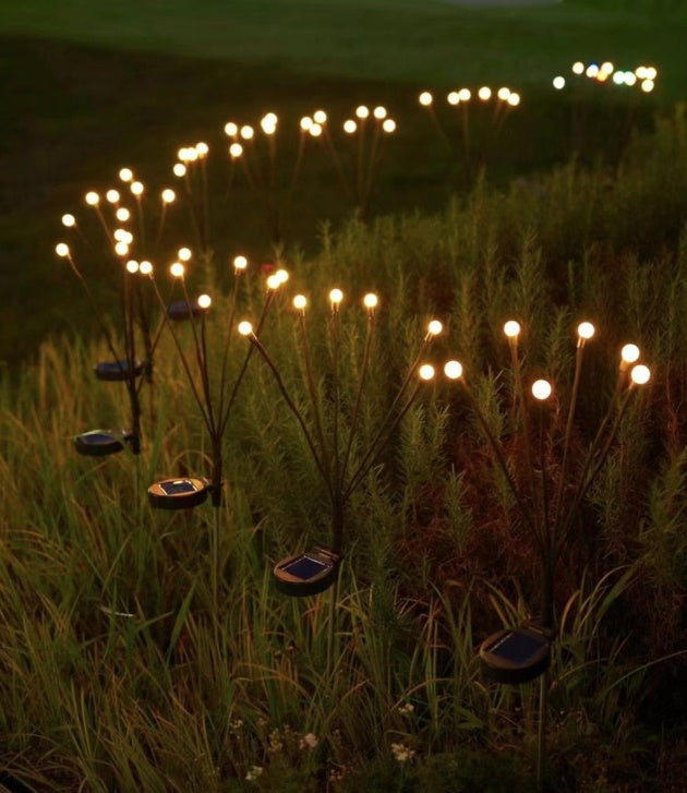 Moonval Solar Firefly Garden Lights, 2-Pack Waterproof Swaying LED Landscape Stakes