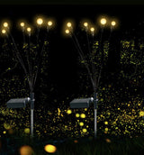 Moonval Solar Firefly Garden Lights, 2-Pack Waterproof Swaying LED Landscape Stakes