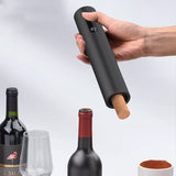 Moonval Electric Wine Opener Set, Automatic Rechargeable Corkscrew with Foil Cutter