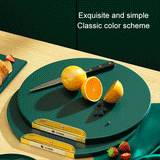 Moonval Double-Sided Chopping Board, Stand-Up Antibacterial Cutting Board for Kitchen Food Prep