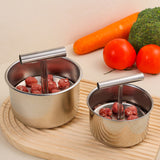 Moonval Stainless Steel Meatball Maker, Manual Meatball Mold for Uniform Meatballs