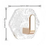 Moonval Adhesive Wall Hooks, 5-Pack Heavy-Duty Waterproof Self-Adhesive Hooks for Home