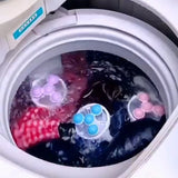 Moonval Floating Hair Catcher, Reusable Mesh Drain Filter for Washers, Sinks & Bathtubs