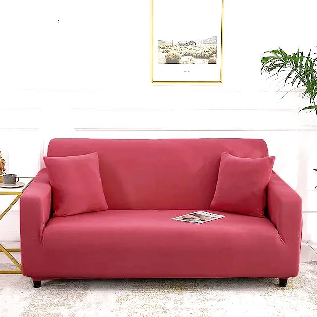 Moonval Waterproof Stretch Sofa Cover, Universal Textured Couch Protector, Cotton Blend