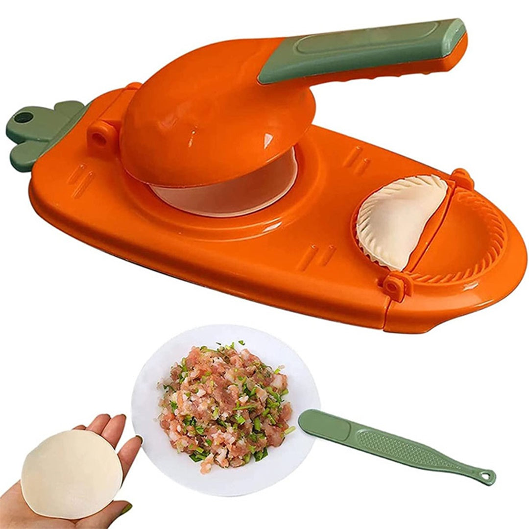 Moonval 2-in-1 Dumpling Maker Press, Dough Press & Dumpling Mold Kitchen Tool