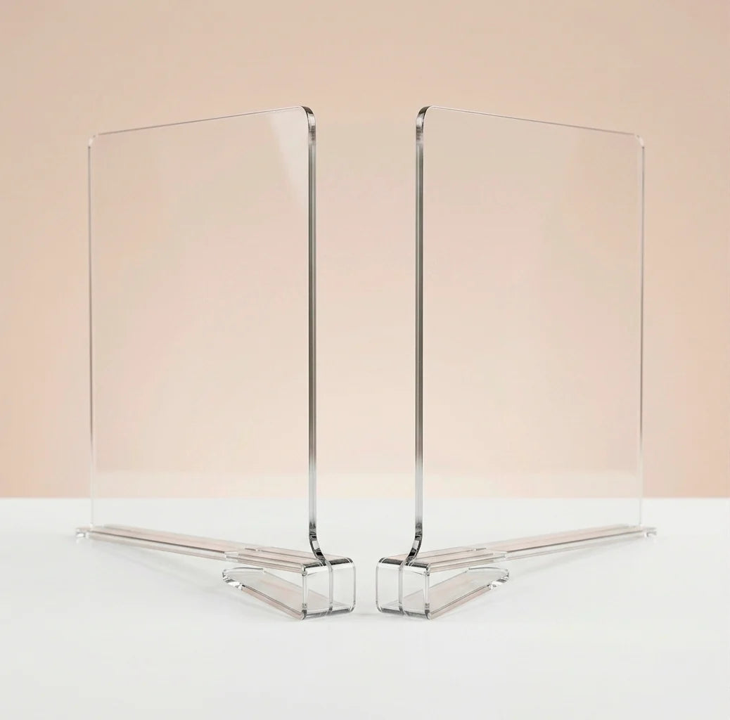 Moonval Acrylic Shelf Dividers, Clear Closet Shelf Organizers for Clothes, Bags & Linens